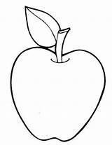 Apple Coloring Clipart Pages Apples Colouring Color Blank Template Clip Preschool Kids Snow Handprint Shape Colour Basket Library Pages1 Cartoon sketch template