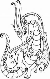 Dragon Coloring Pages Easy Getcolorings sketch template