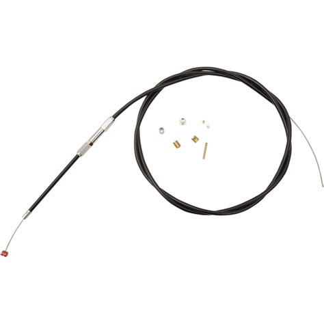 barnett clutch cable universal throttle cable black   lowbrow customs