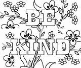 Coloring Kind Pages Printable Colouring Kids Sheets Mental Health Kindness Awareness Week Amazing Freecoloring Adults Adult Courage Theme School Large sketch template