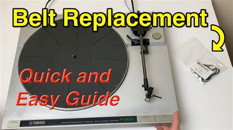 turntable belt replacement      youtube