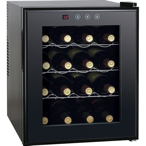 sunpentown  bottle thermo electric wine cooler  heating black