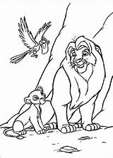 Simba Coloring Pages Printable Kids Lion King Colorear sketch template
