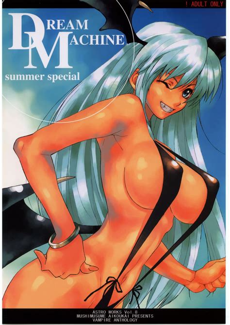rule 34 astroguy2 bat wings bracelet breasts capcom cleavage cover cover page darkstalkers