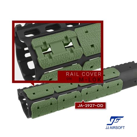 ja  od  pc type  lok rail cover set od green airsoft cart international