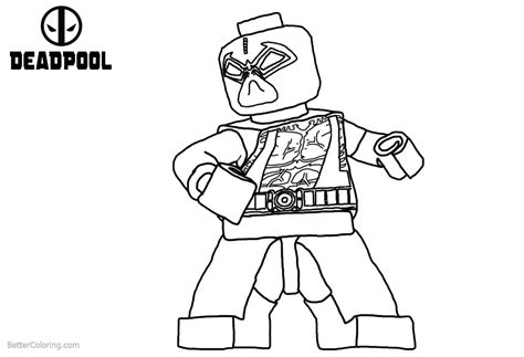 lego deadpool coloring pages  drawing  printable coloring pages