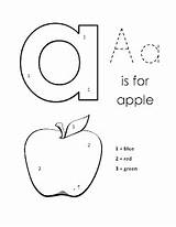 Lowercase Colouring sketch template