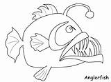Fish Coloring Anglerfish Pages Ws sketch template