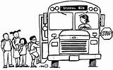Bus Coloring Driver Pages School Clipart sketch template