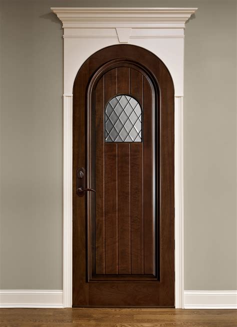 Interior Door Custom Single Solid Wood With Walnut