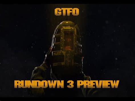 gtfo rundown  preview youtube