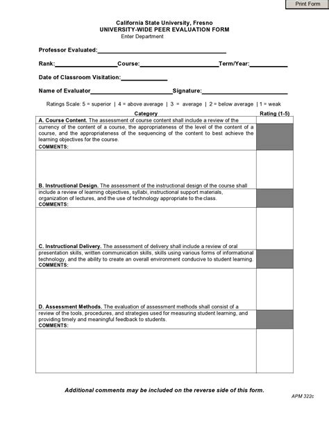 student peer review template template