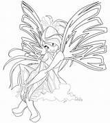 Winx Sirenix Coloring Pages Bloomix sketch template