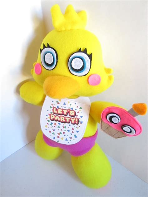 Toy Chica Plush Inspired By Fnaf Five Nights At Freddy S Etsy