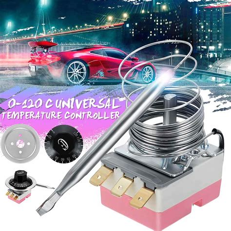 car radiator fan control switch   universal variable capillary thermostat temperature