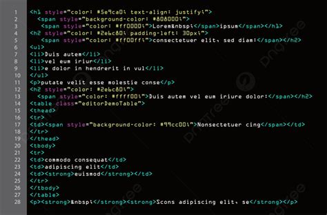 html simple code vector background internet source technology