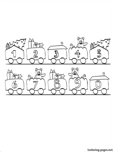 numbers   coloring page coloring pages