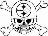 Steelers Coloring Drawing Pittsburgh Colts Skull Helmet Football Logo Pages Clipart Printable Packers Getcolorings Color Getdrawings sketch template