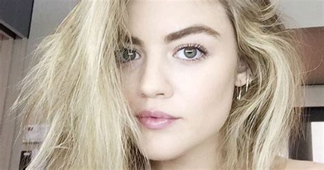 Lucy Hale Goes Blonde
