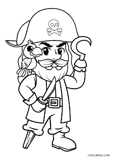 printable pirate coloring pages  kids
