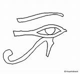 Horus Coloring Eye Colorear Coloringcrew Designlooter 14kb 470px Book Egypt sketch template