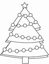 Coloring Tree Christmas Garland Pages Supercoloring Categories sketch template