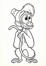 Disney Coloring Pages Abu Walt Characters Fanpop sketch template