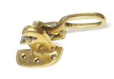 vintage solid brass casement awning window sash latch lock lift handle  catch ebay