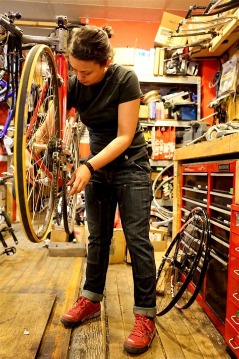 Sara Morris Of Mello Velo Bike Shop Crafted In Carhartt