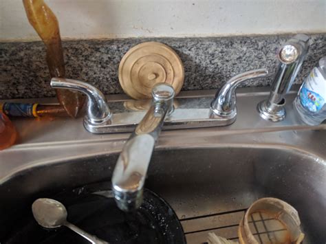 plumbing diverter valve  glacier bay  handle kitchen faucet home improvement stack exchange