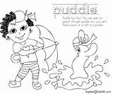 Coloring Puddles Puddle sketch template