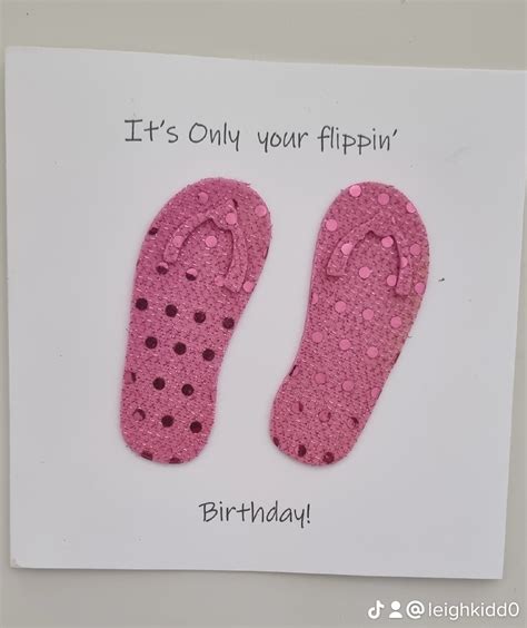 fun flip flop birthday card