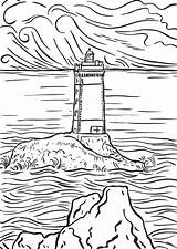 Coloring Lighthouse Pages House Beach Adults Printable Kids Print Realistic Colouring Bible Lighthouses Paint Sheets Books Color Number Getcolorings Popular sketch template