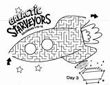 Vbs Space Coloring Pages Theme Visit Bible School Galactic Starveyors sketch template