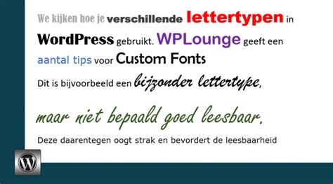 lettertype aanpassen  wordpress wplounge