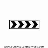 Disegni Colorare Stradale Segnale Frecce sketch template