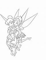 Tinkerbell Pages Periwinkle Coloring Getcolorings sketch template
