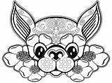 Coloring Pages Dog Adults Adult Printable Getcolorings Print sketch template