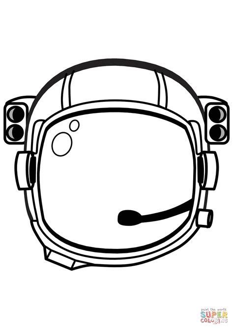 astronaut helmet coloring page  printable coloring pages