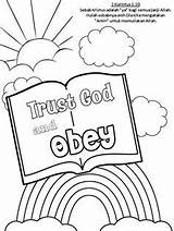 Coloring Trust Sunday School Bible Pages Activities Lessons Crafts Obey God Kids Printable Children Sheets Activity Church Preschool Jesus Toddler sketch template