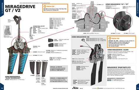 hobie mirage drive parts diagram