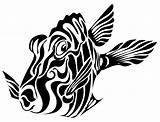 Fish Tribal Tattoo Tattoos Designs Meaning Tattoosforyou sketch template