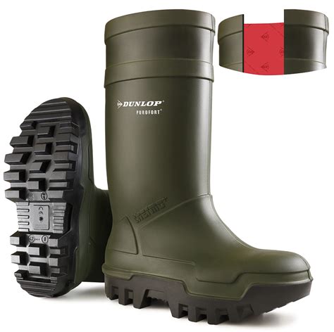 dunlop purofort thermo safety wellies  safety shack