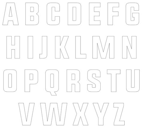 alphabet stencils    printables printablee
