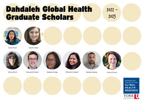 2022 2023 dahdaleh global health graduate scholarships awarded to eight