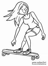 Skateboards Trukfit Printcolorfun sketch template