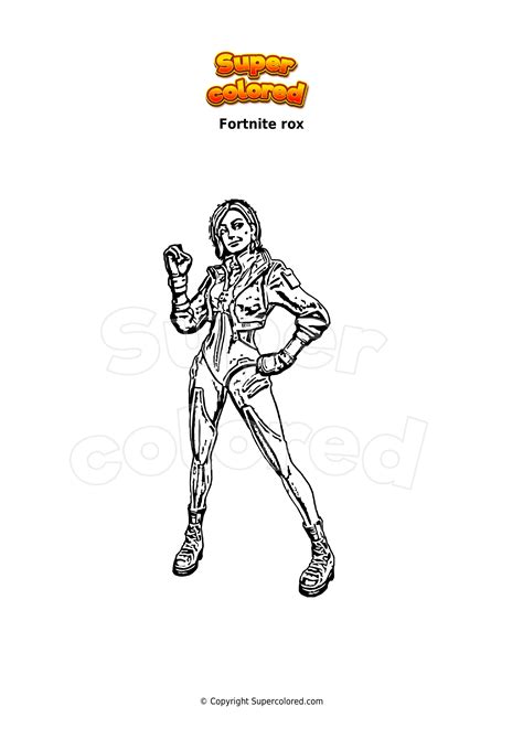 coloring page fortnite star lord outfit supercoloredcom