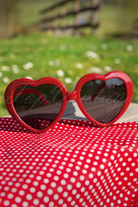 60s Red Hearts Sunglasses