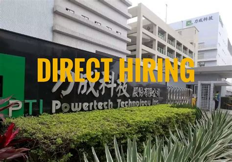 direct hiring  pinoys  powertech technology incorporated pinoy refresher