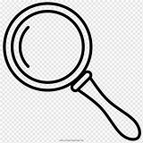 Magnifying Coloring Lupa Lupe Monocromo Buscar Pngwing sketch template